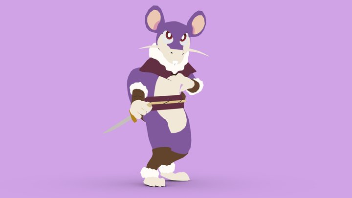 Nibbles the Rattata - Commission 3D Model