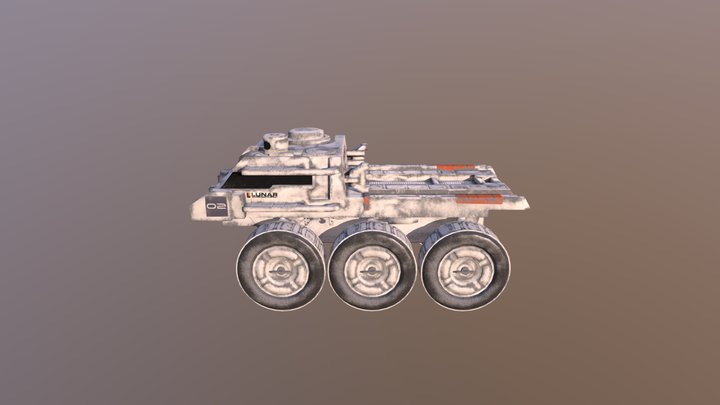 Moon Rover 3D Model