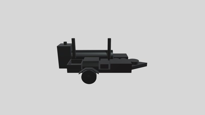 Smoker Trailer 3D Model