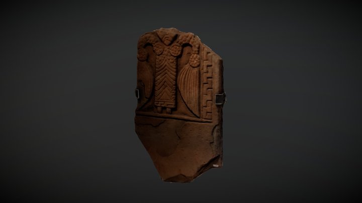 'Kirriemuir 4' Pictish sculptured stone 3D Model