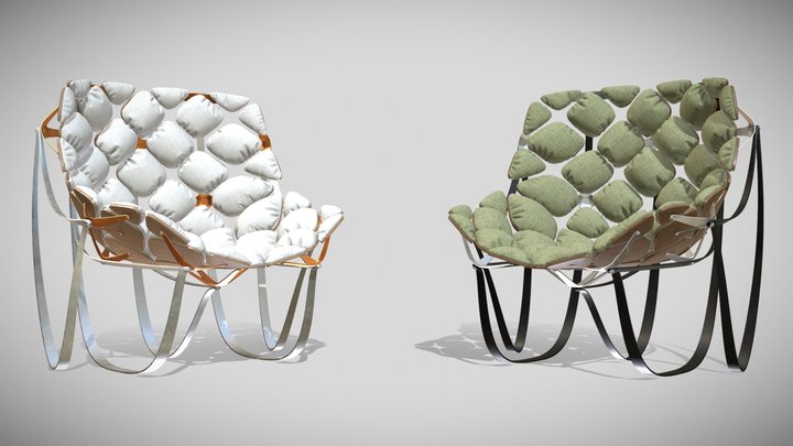 Turtle Shell Chair 3D Model
