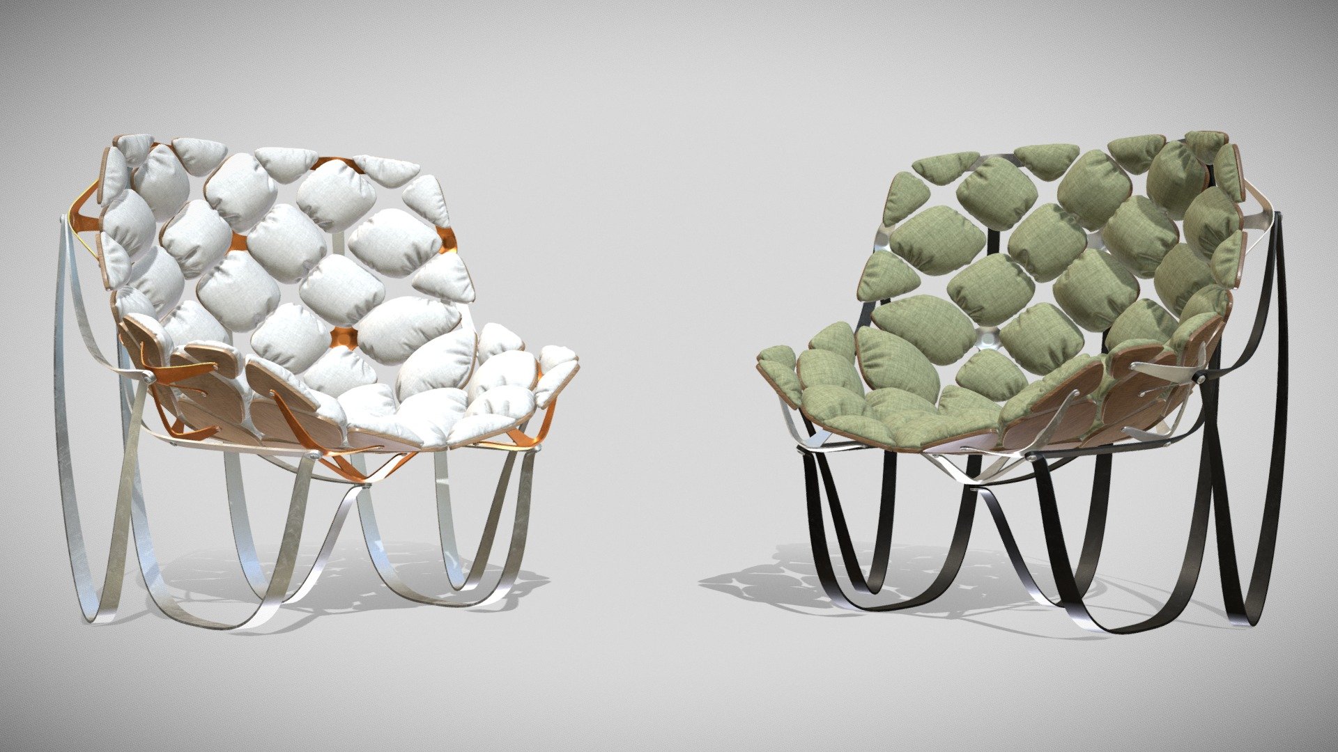 Cool Chairs With Unexpected Designs 3d model | 3D model