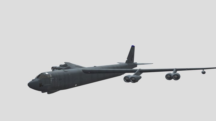 Boeing B-52 Stratofortress 3D Model 3D Model