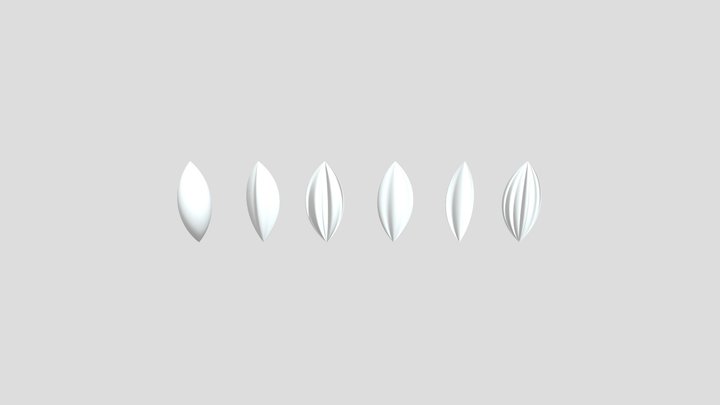 Stylised Hair Curves 3D Model