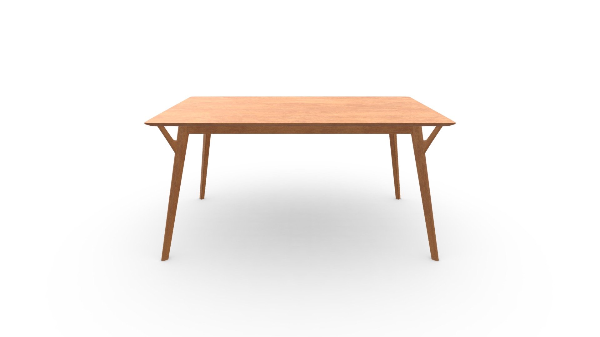 100986 MESA DE COMEDOR ASHER 150*90 MAD ROBLE — Sketchfab embed 3D viewer
