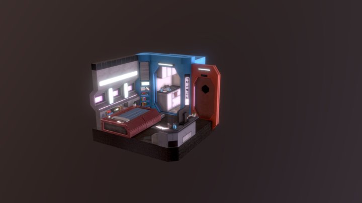 3D Diorama (Apartment) 3D Model