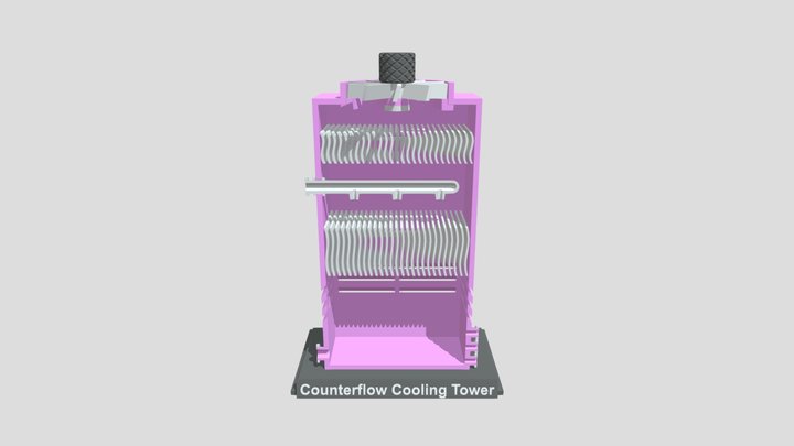 3D Printed Cooling Tower 3D Model