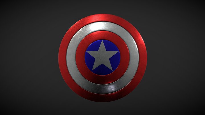 Captain America: Shield 3D Model