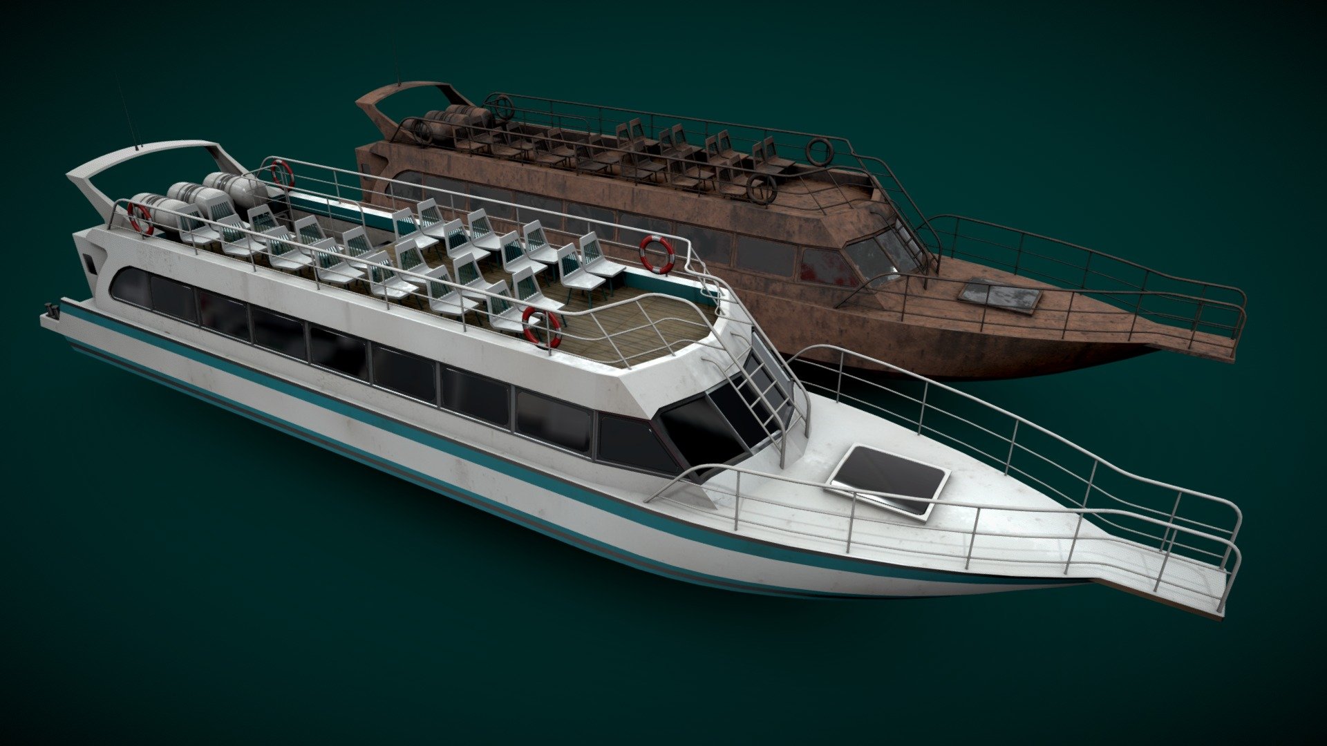 Water-bus - 3D model by maxpsr [d8118ca] - Sketchfab
