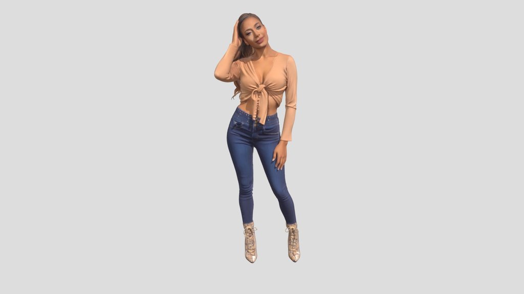 model an jeans