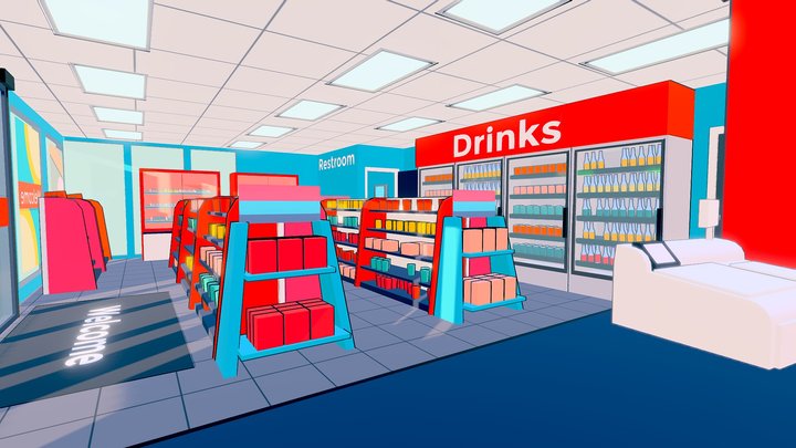 The Convenience Store 3D Model