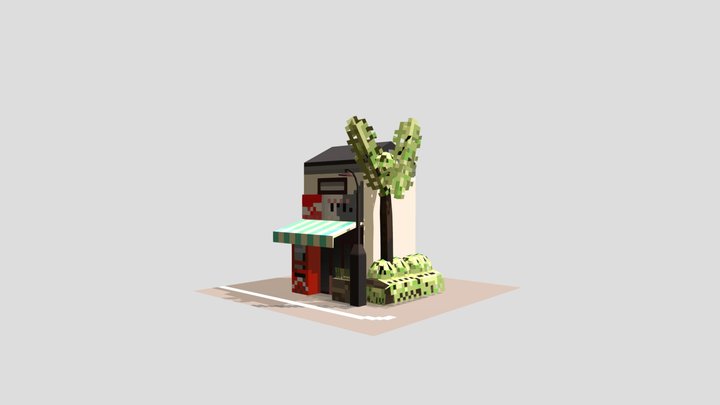 Japanese street 3D Model