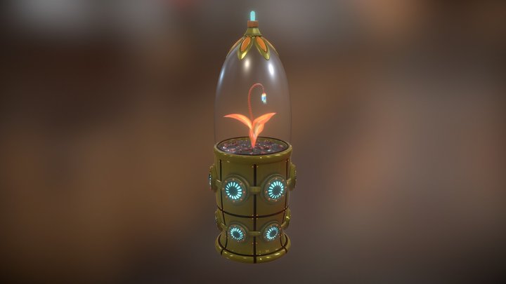 Dargon Flower under the Dome 3D Model