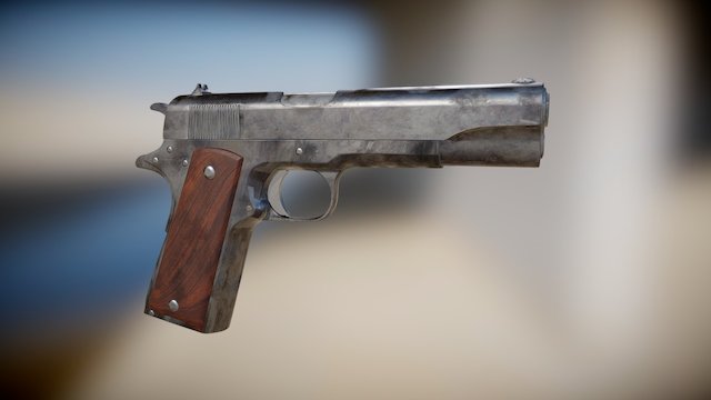 1911 Aged 3D Model