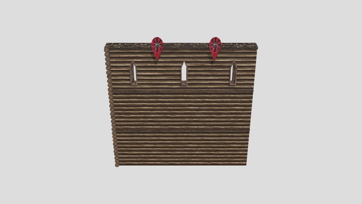 Fortress Wall – Kostenloses 3D-Modell STL