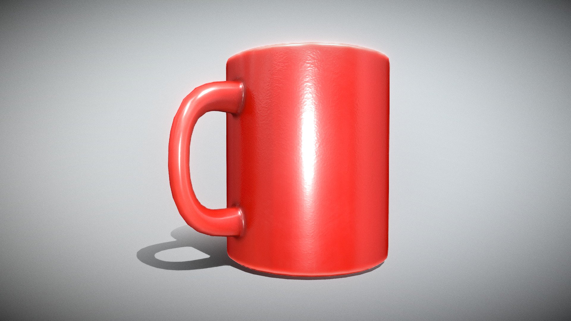 Blender Mug free VR / AR / low-poly 3D model