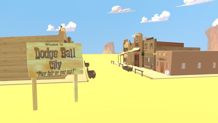 Dodgeball City – Modello 3D gratuito STL