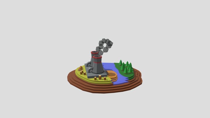 Sustainability Diorama 3D Model