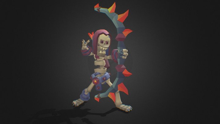 Catacomb Skeleton Archer - Brave Series 3D Model