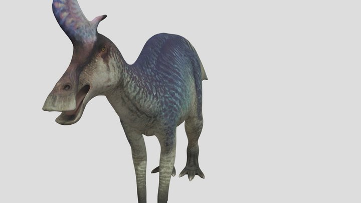 Accurate lambeosaurus rigged 3D Model