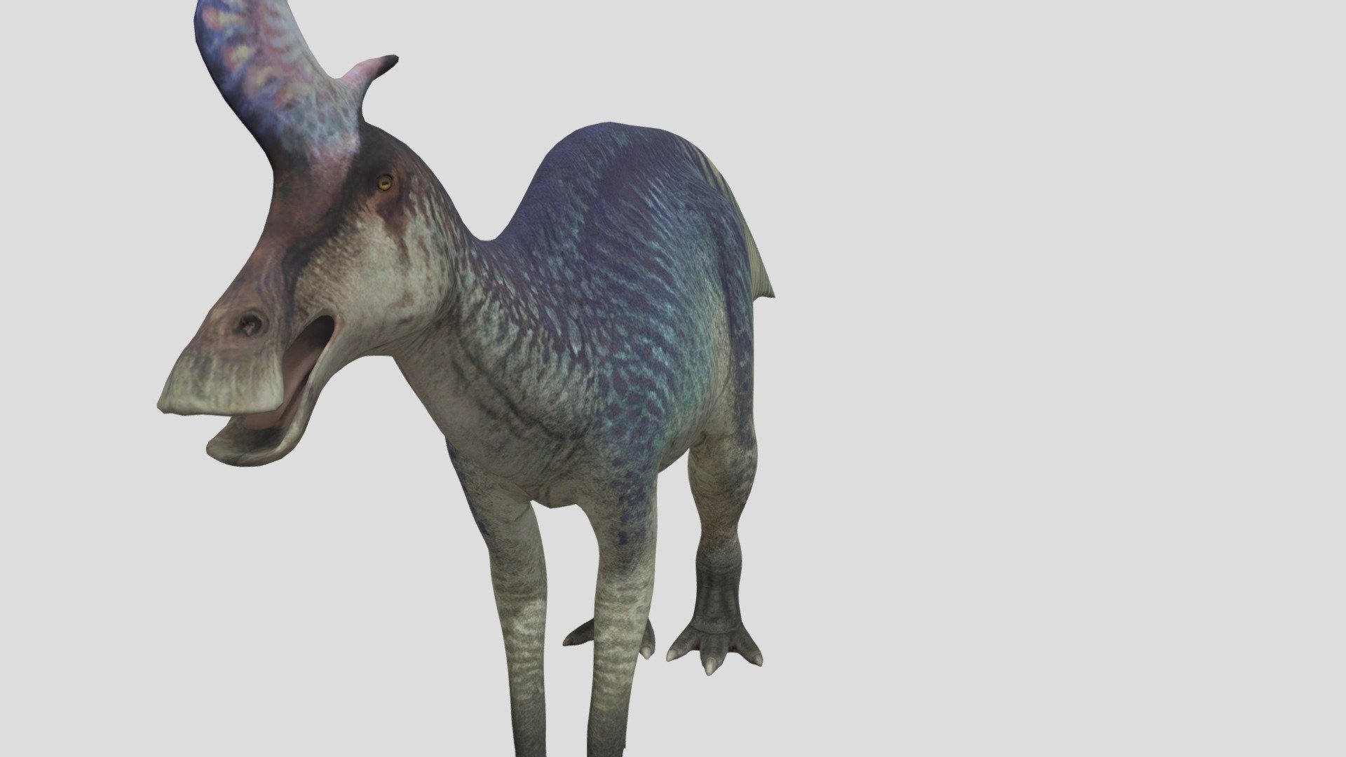 Accurate lambeosaurus rigged