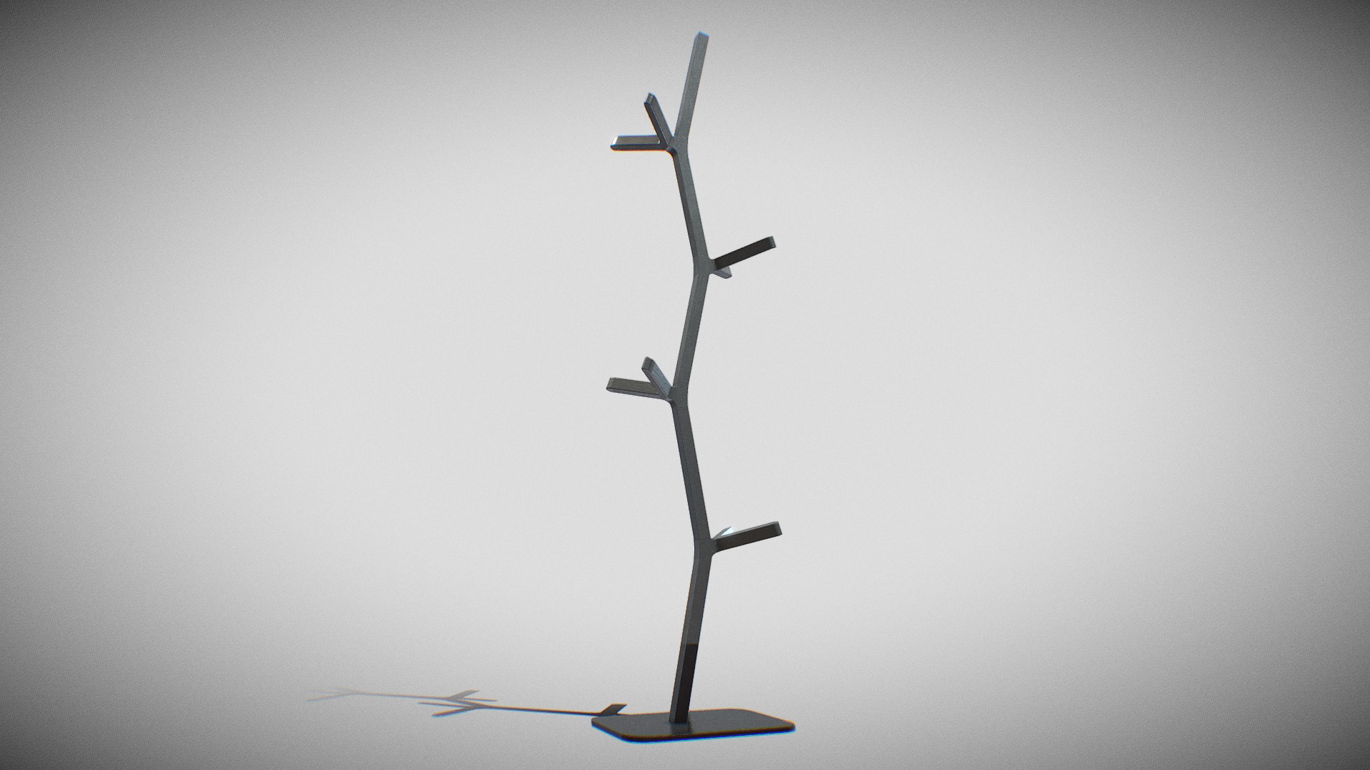 3D model Nara CoatStand-BlackAsh - This is a 3D model of the Nara CoatStand-BlackAsh. The 3D model is about a jet flying in the sky.