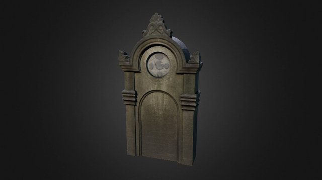 Grave Stone 02 3D Model