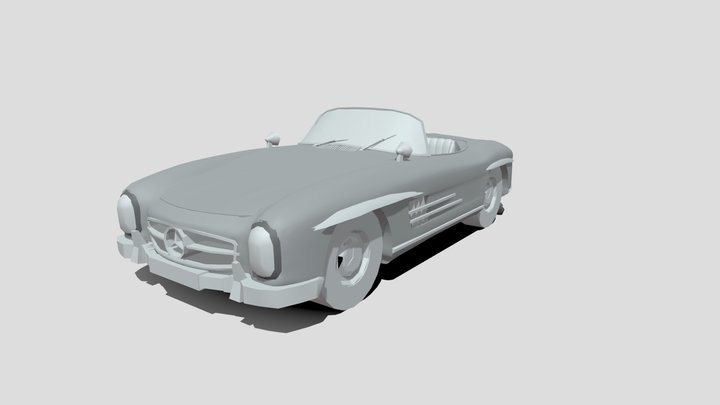 Mercades 300 SL Roadster 3D Model
