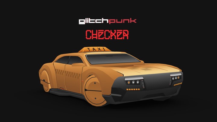 Glitchpunk - Checker 3D Model