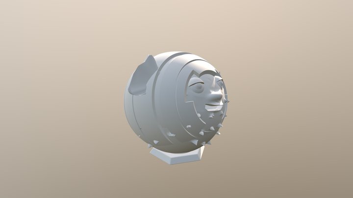 Puffer Fish Piggy Bank - Final 3D Model