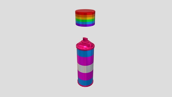 Pride Gay Spray 🏳️‍🌈🏳️‍⚧️❤️❤️ 3D Model