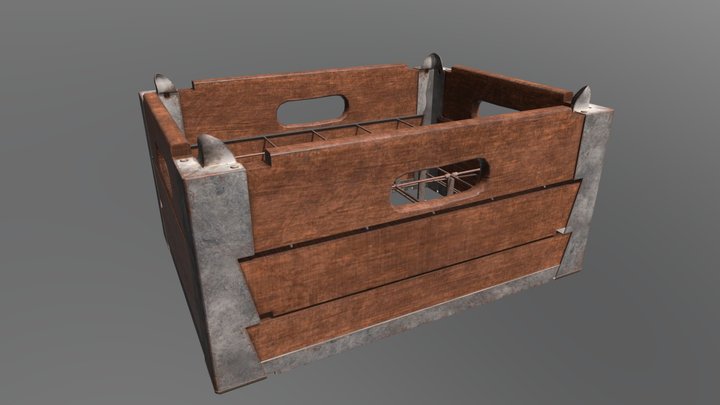 FRENCH BAUER CRATE 3D Model