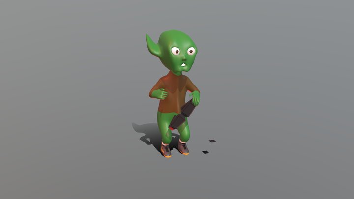 Volcano Scene 3D Model