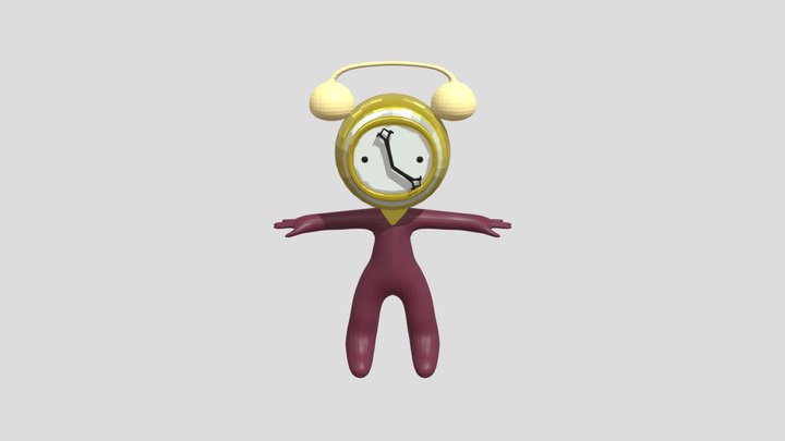 Clock Head - Weekly Work out Challenge 3D Model