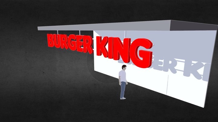 Burger King Sign 3D Model