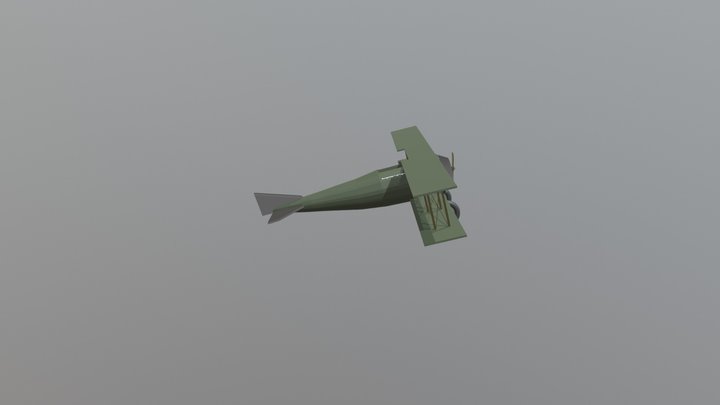 French old Plane 3D Model