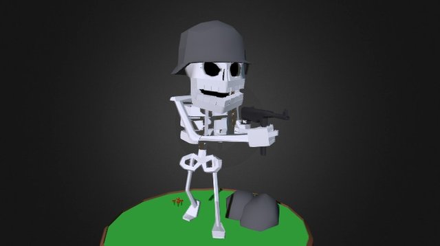 German Skeleton 3D Model