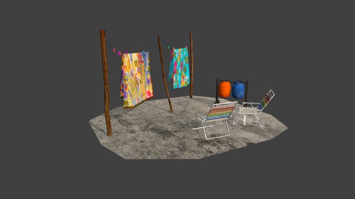 Grandma's House - 3 Simple Props 3D Model