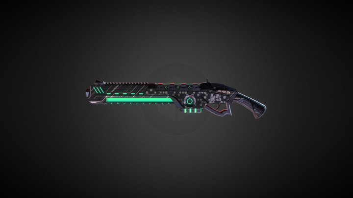 Sci Fi Gun 3D Model