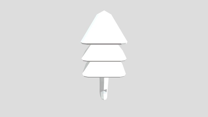 Low Poly Pine Tree 3D Model