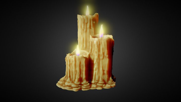Candles 3D Model