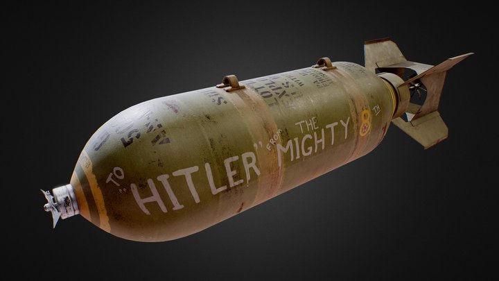 AN-M64A1 Aerial bomb | General Purpose 3D Model