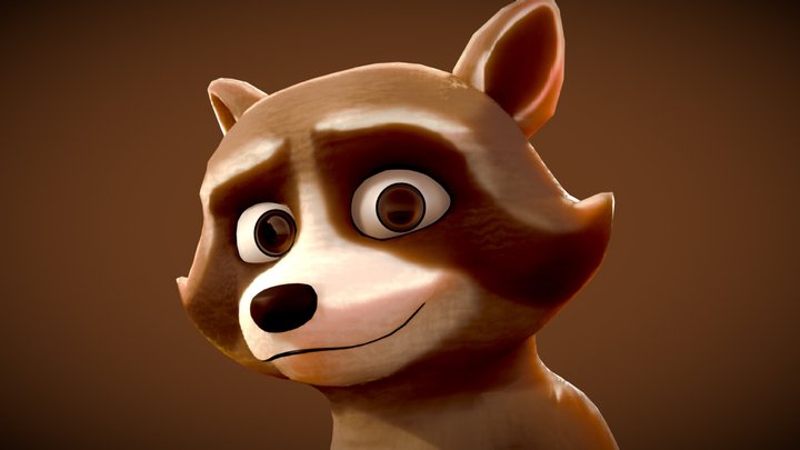 Falcon the Racoon - Pets on a Train – Modèle 3D gratuit STL