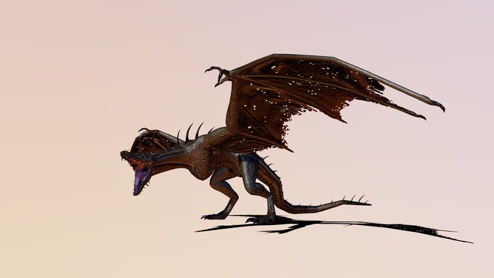 Desert Dragon 3D Model