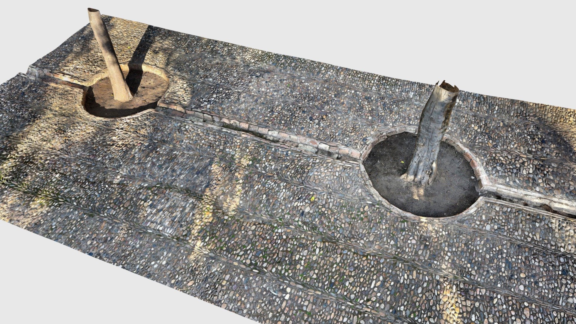 Pavement and trees, Mosque of Cordoba - Download Free 3D model by alex ...
