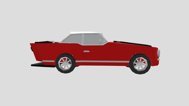 Sports Car: low poly