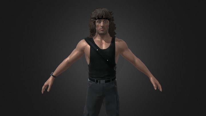 John Rambo 3D Model
