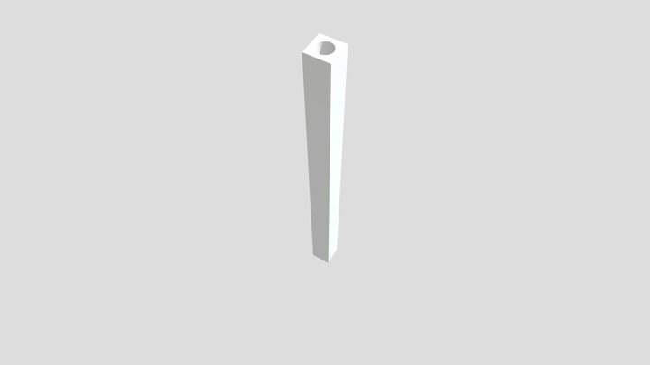 ESTACA  QUADRADA VAZADA 3D Model