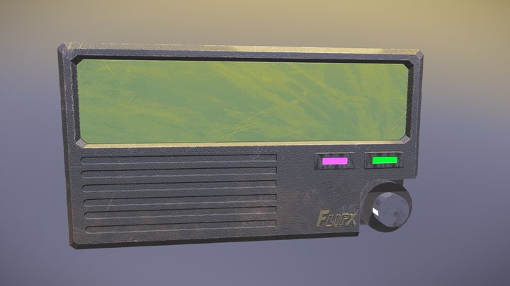 Retro Beeper 3D Model