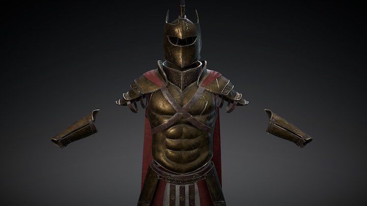 Spartan Fantasy Armour 3D Model